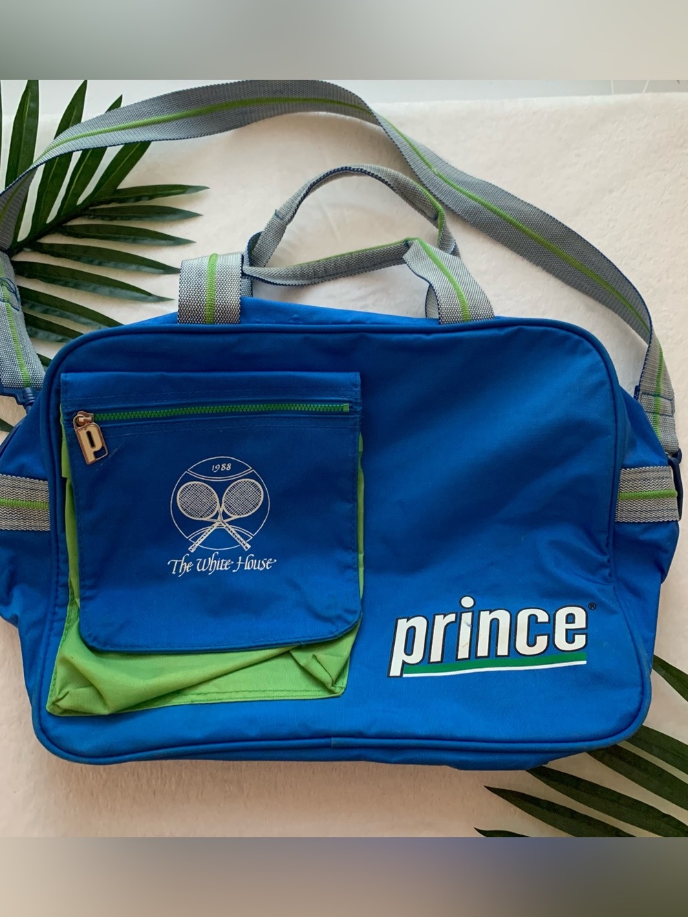 Vintage Prince White House 1988 Tennis Bag